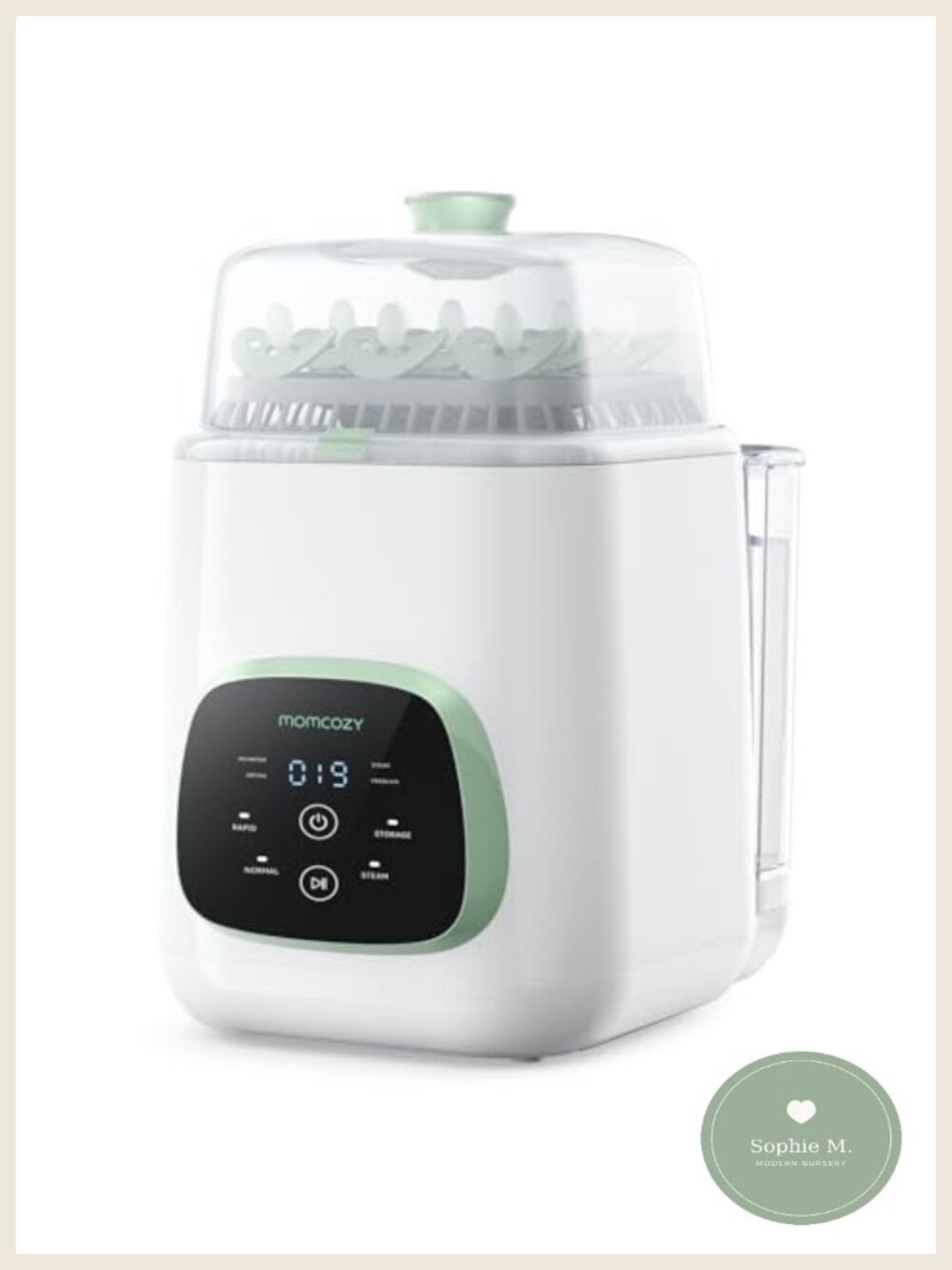 All-in-One Baby Bottle Washer Sterilizer Dryer Countertop with HEPA Filter